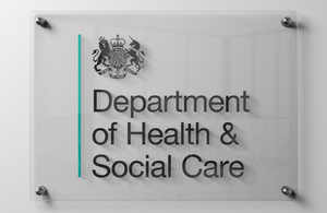 Department of Health and Social Care plaque